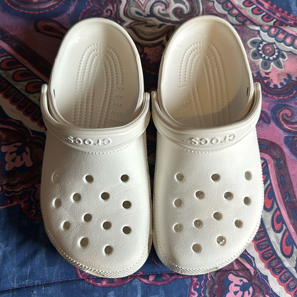 White Crocs